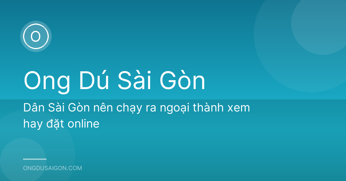 Dân Sài Gòn nên chạy ra ngoại thành xem hay đặt online